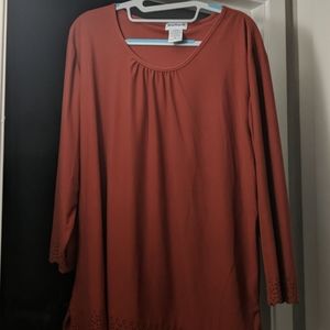 Rust Orange blouse